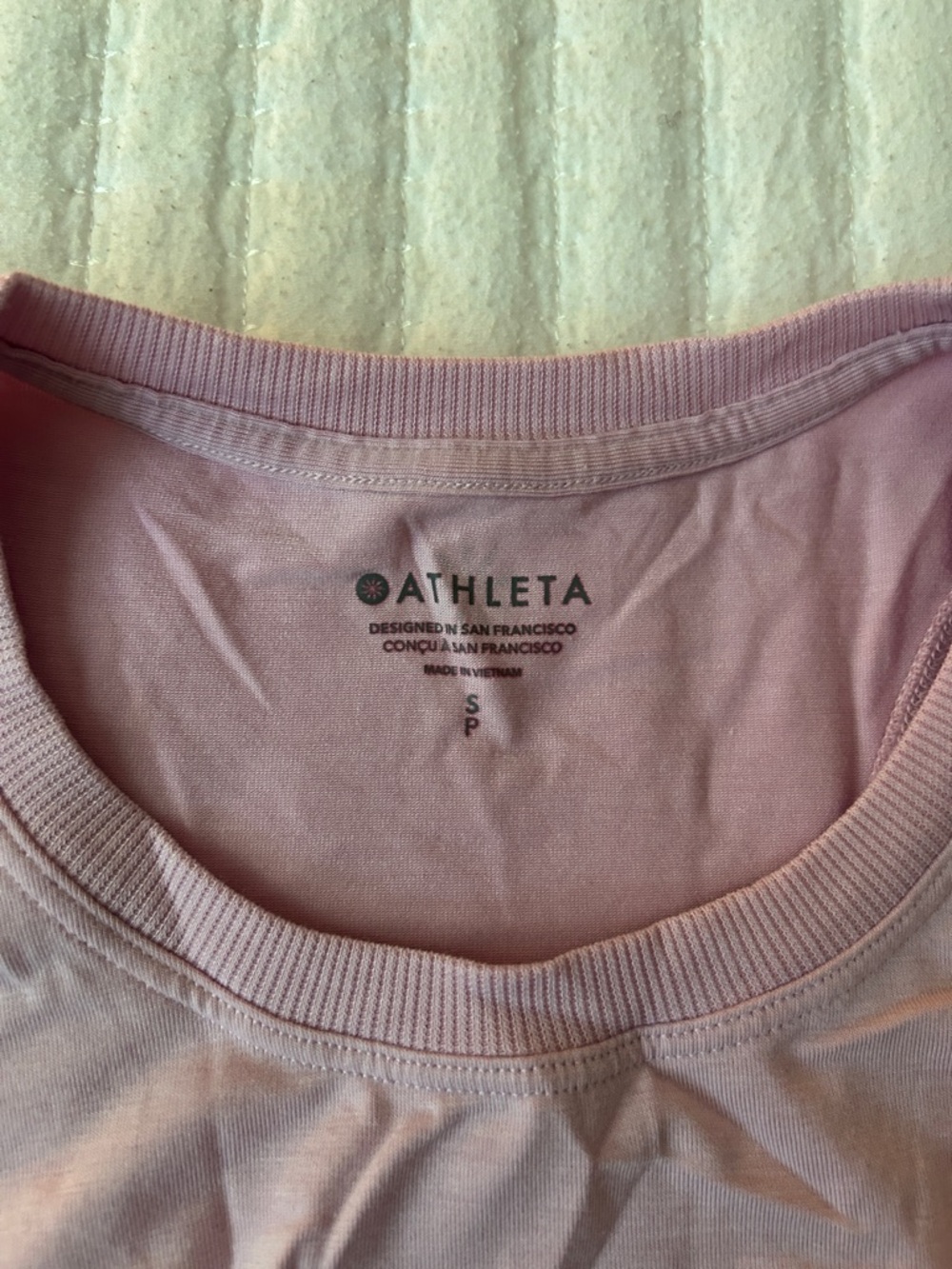 Athleta Pale Pink Side-Ruched Tank - Picture 2 of 6